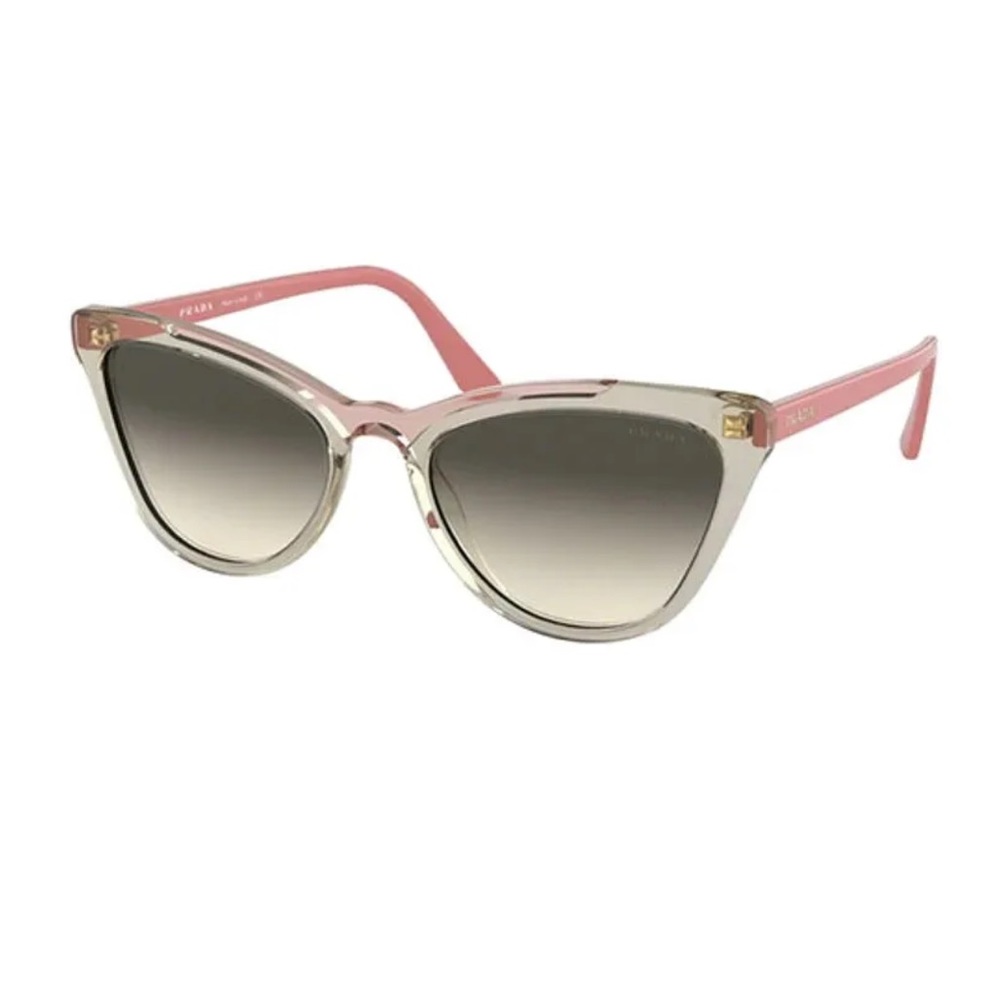 Prada Cat Eye Sunglasses | 56 MM | pink & tan translucent